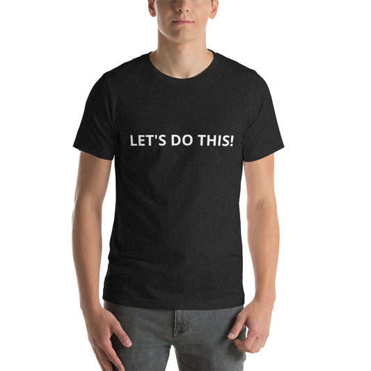 Let's Do This catchphrase tee black